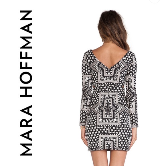 NWT MARA HOFFMAN  Cut Out Dress in Star Jacquard - Picture 3 of 11